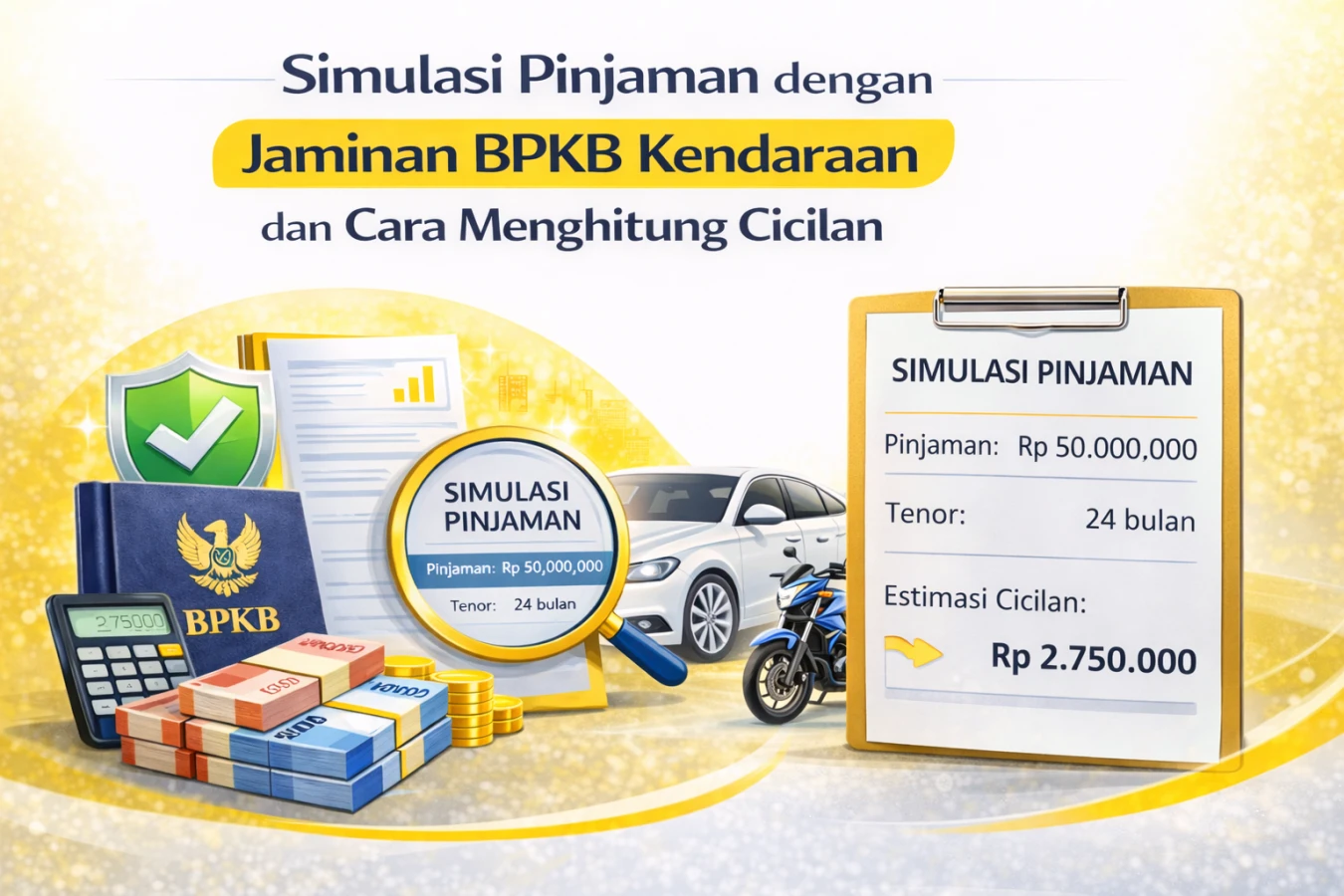 Simulasi Pinjaman dengan Jaminan BPKB Kendaraan dan Cara Menghitung Cicilan