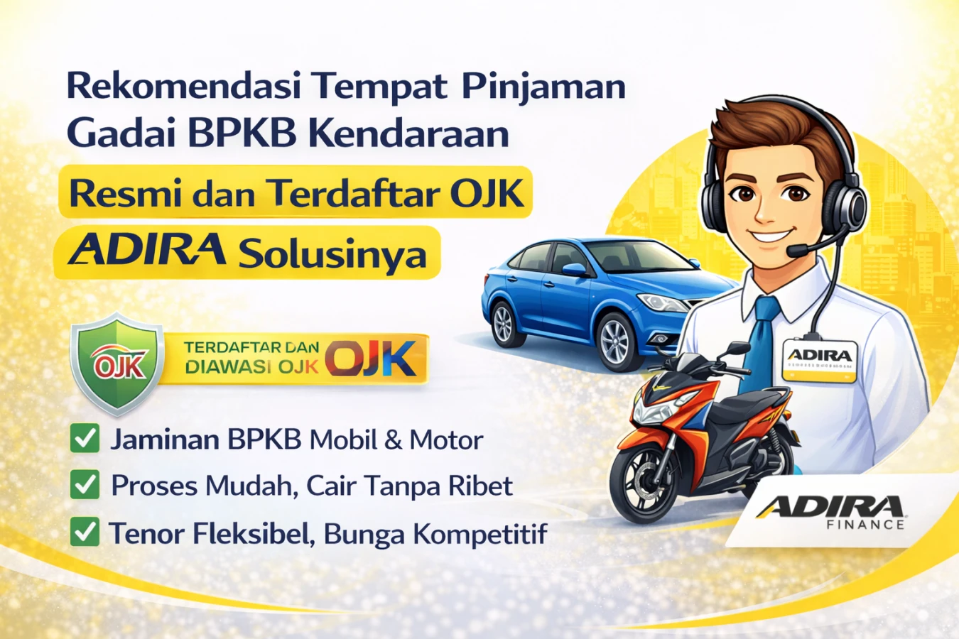 Rekomendasi Tempat Pinjaman Gadai BPKB Kendaraan Resmi dan Terdaftar OJK