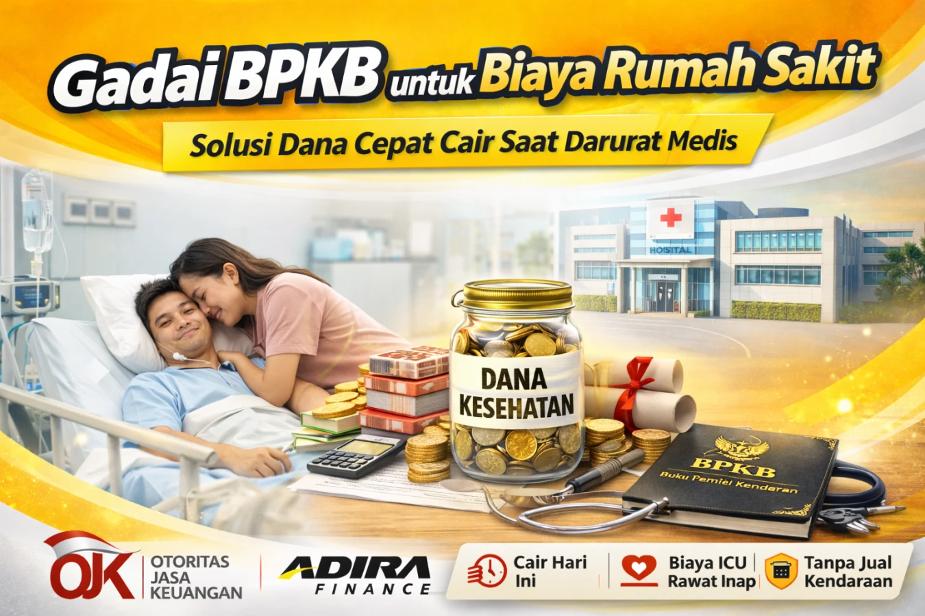 Gadai BPKB untuk Biaya Rumah Sakit: Solusi Dana Cepat Cair Saat Darurat Medis
