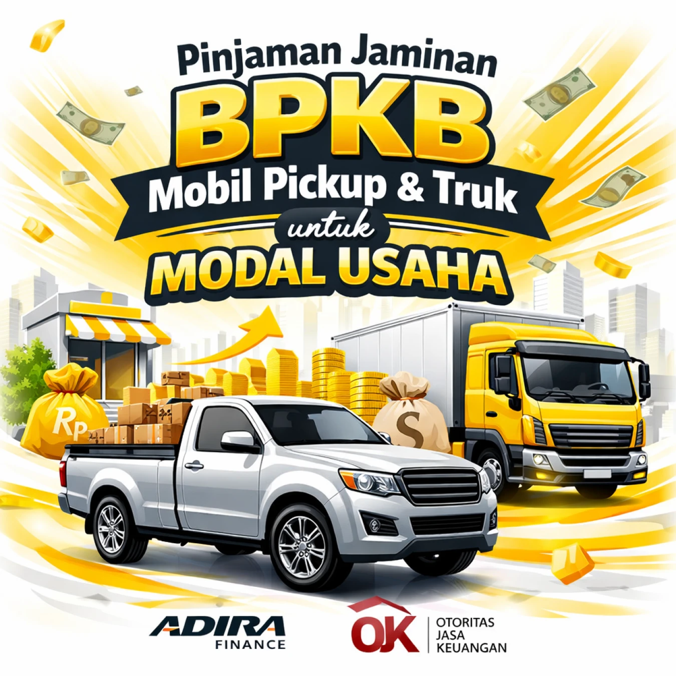 Pinjaman Jaminan BPKB Mobil Pickup & Truk untuk Modal Usaha
