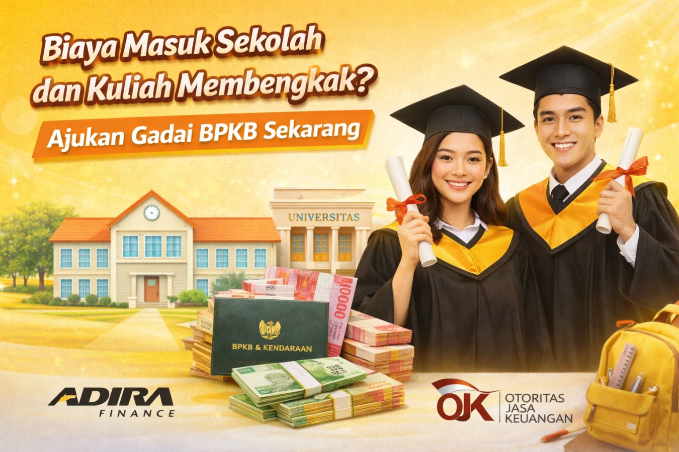 Biaya Masuk Sekolah dan Kuliah Membengkak? Ajukan Gadai BPKB Sekarang