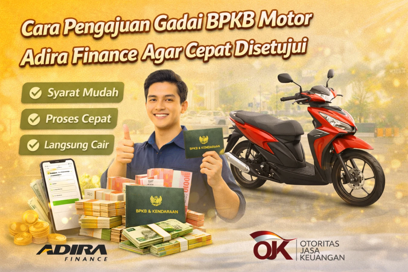 Cara Pengajuan Gadai BPKB Motor Adira Finance Agar Cepat Disetujui
