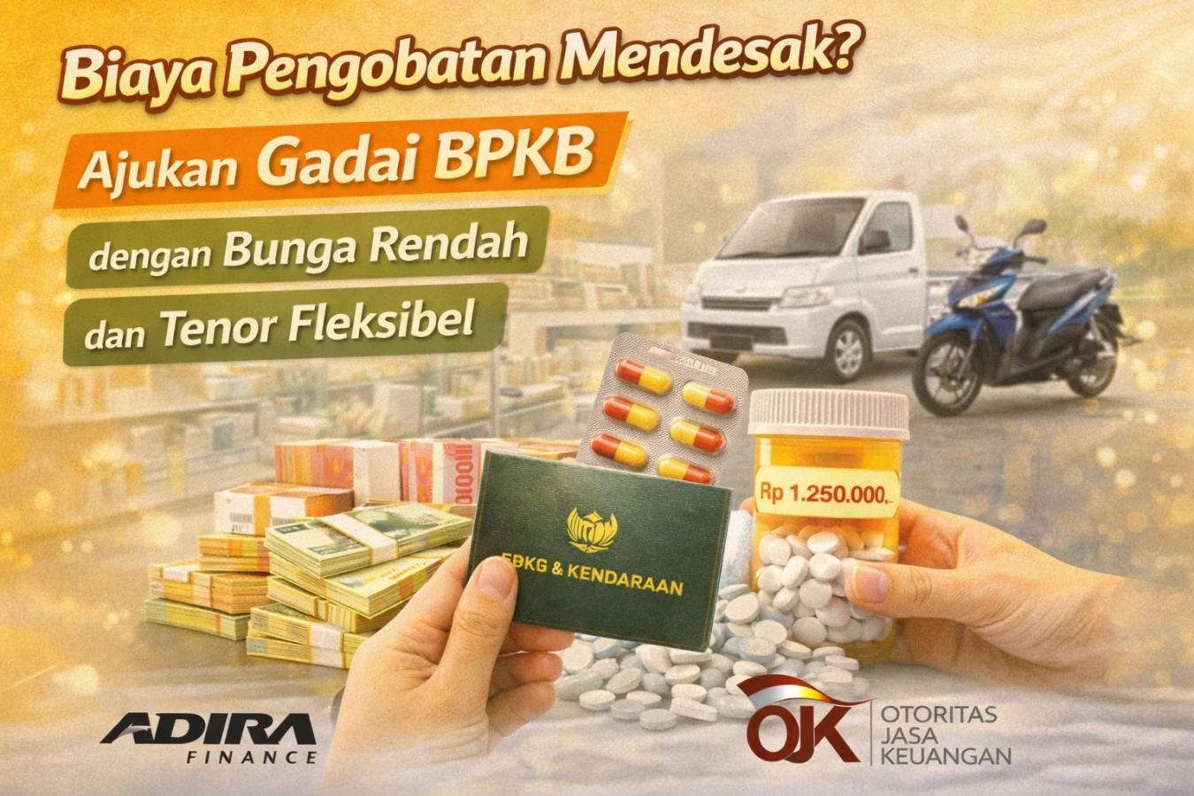 Biaya Pengobatan Mendesak? Ajukan Gadai BPKB dengan Bunga Rendah dan Tenor Fleksibel