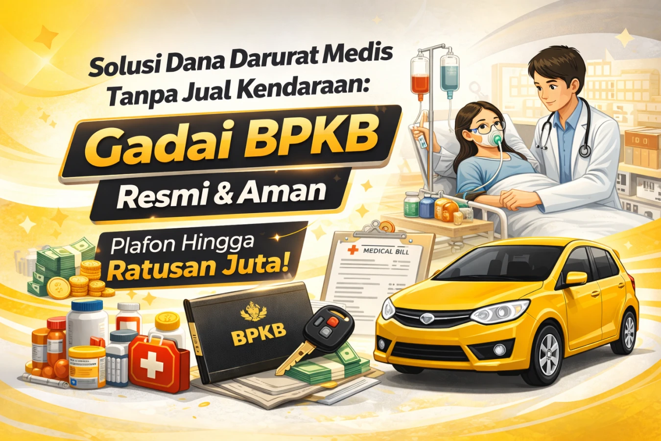 Solusi Dana Darurat Medis Tanpa Jual Kendaraan: Gadai BPKB Resmi & Aman