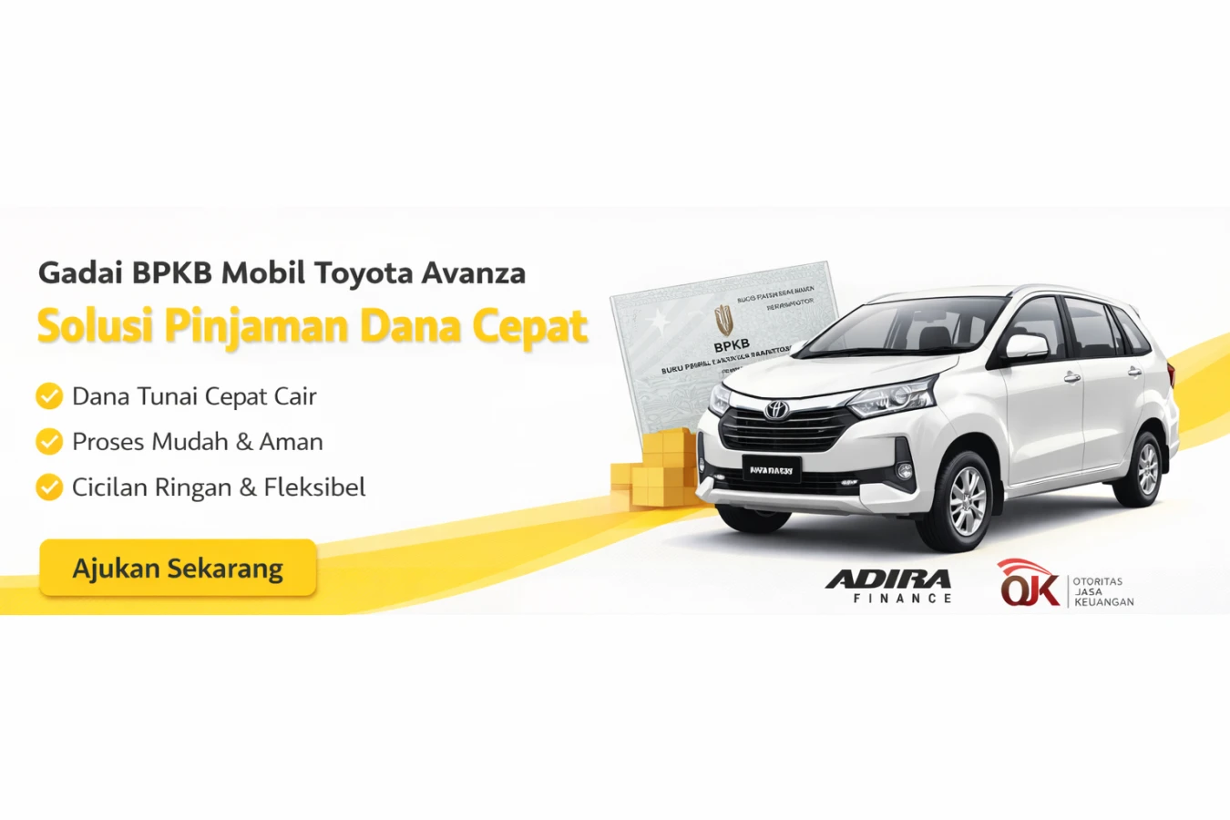 Gadai BPKB Mobil Toyota Avanza Solusi Pinjaman Dana Cepat