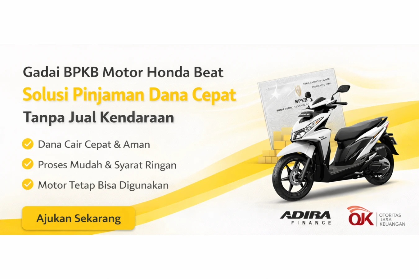 Gadai BPKB Motor Honda Beat Solusi Pinjaman Dana Cepat Tanpa Jual Kendaraan
