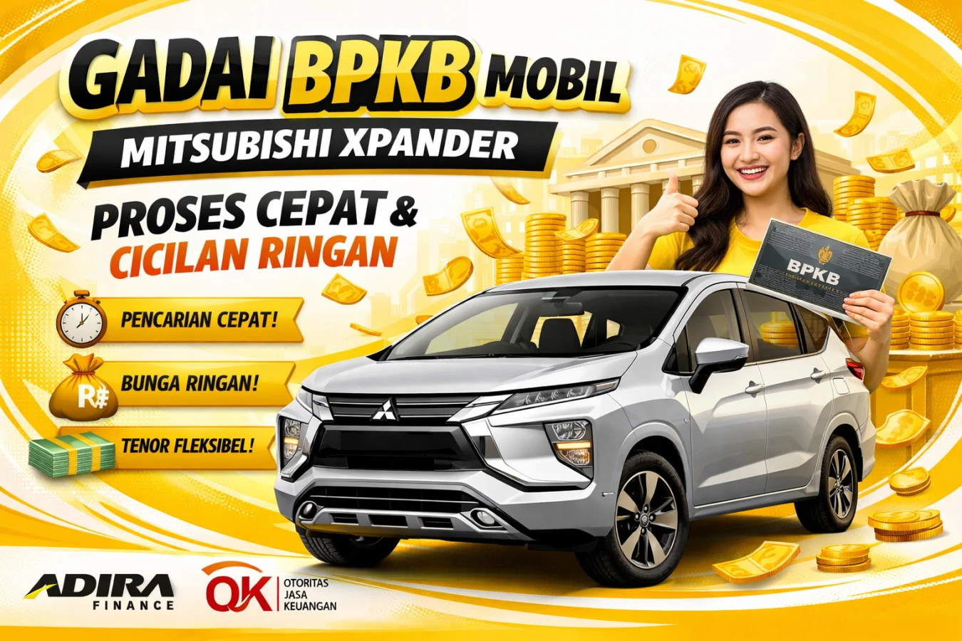 Gadai BPKB Mobil Mitsubishi Xpander Proses Cepat dan Cicilan Ringan