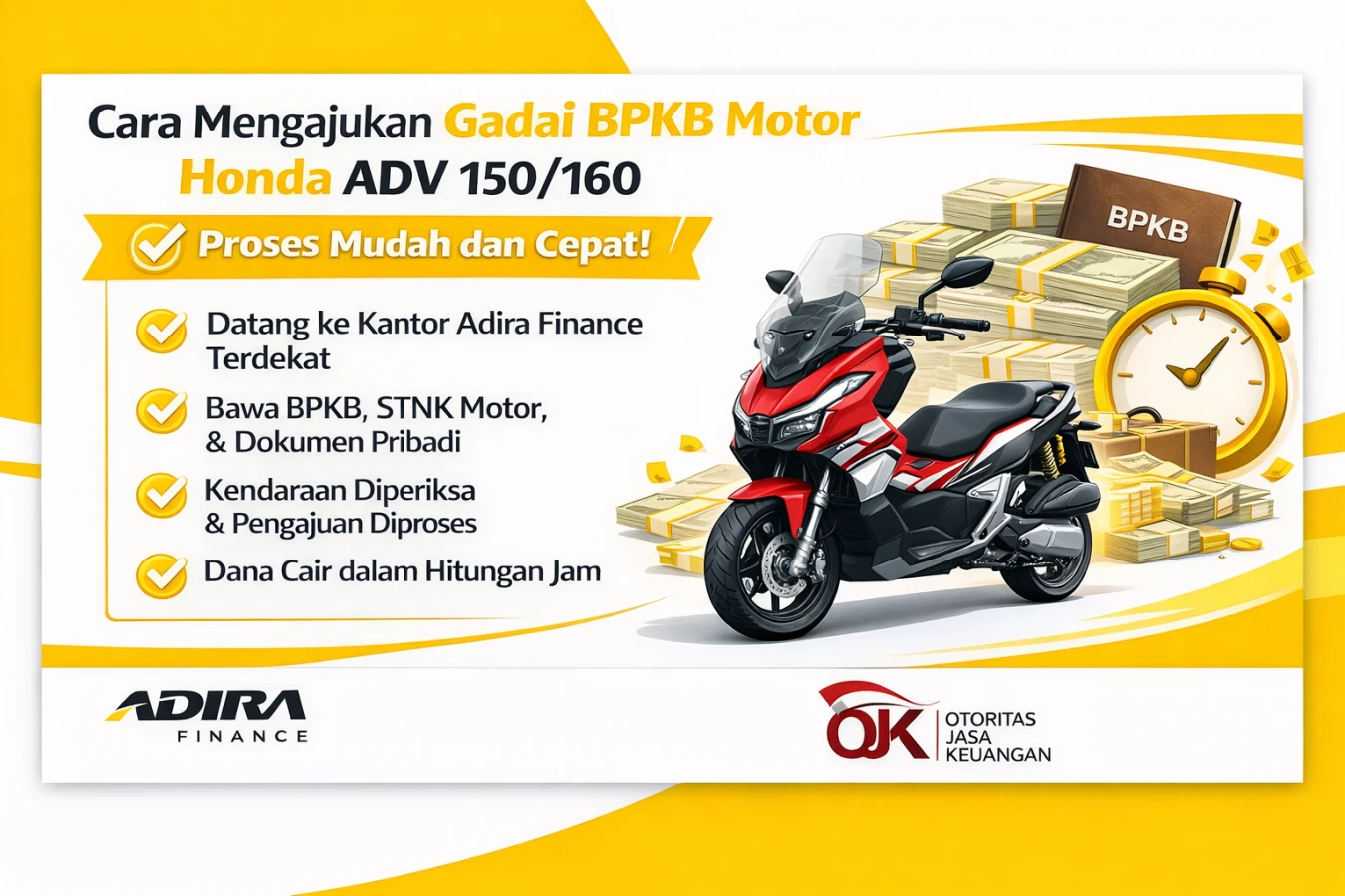 Cara Mengajukan Gadai BPKB Motor Honda ADV 150/160 dengan Proses Mudah dan Cepat
