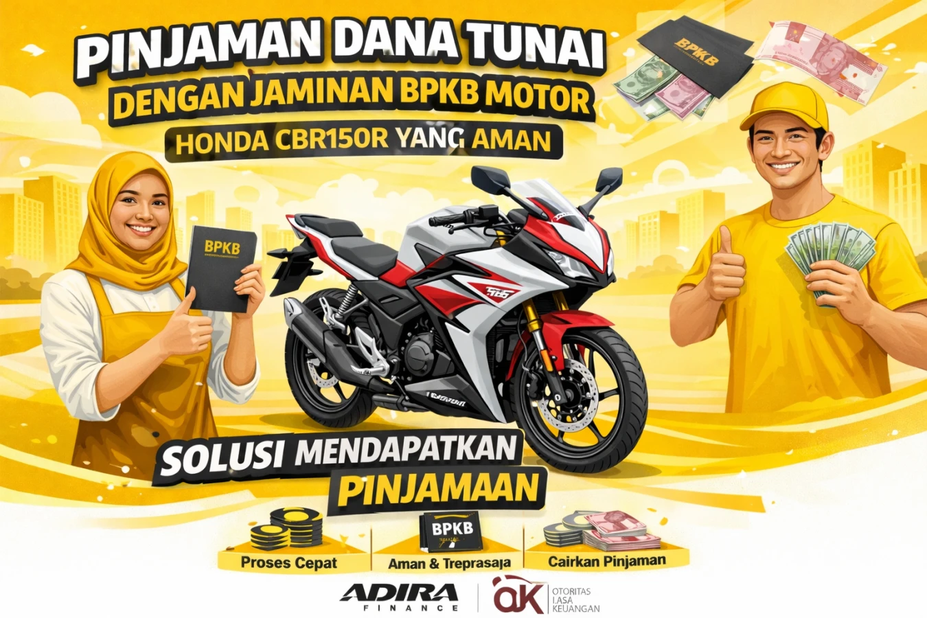 Pinjaman Dana Tunai dengan Jaminan BPKB Motor Honda CBR150R yang Aman